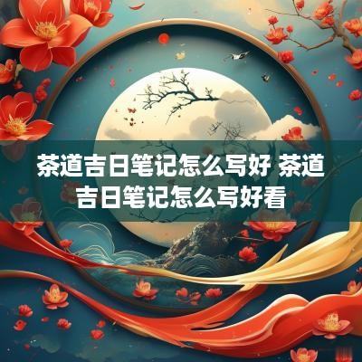 茶道吉日笔记怎么写好 茶道吉日笔记怎么写好看