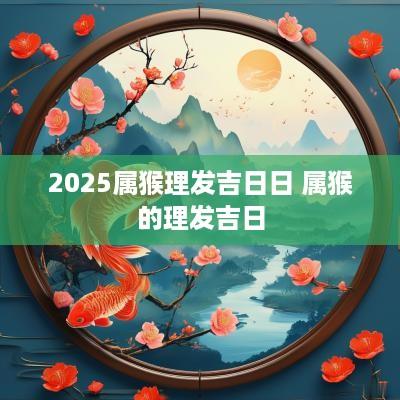 2025属猴理发吉日日 属猴的理发吉日