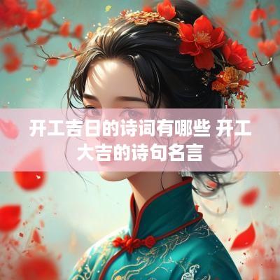 开工吉日的诗词有哪些 开工大吉的诗句名言