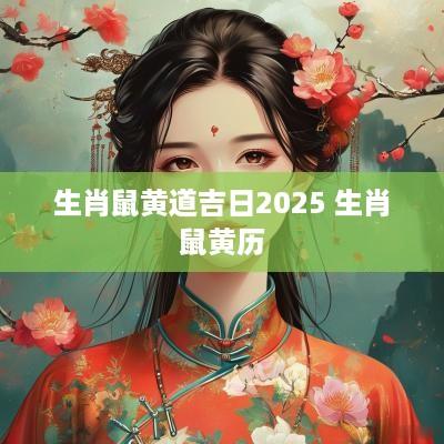 生肖鼠黄道吉日2025 生肖鼠黄历