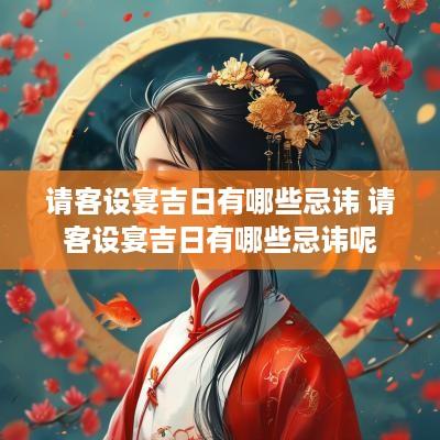 请客设宴吉日有哪些忌讳 请客设宴吉日有哪些忌讳呢