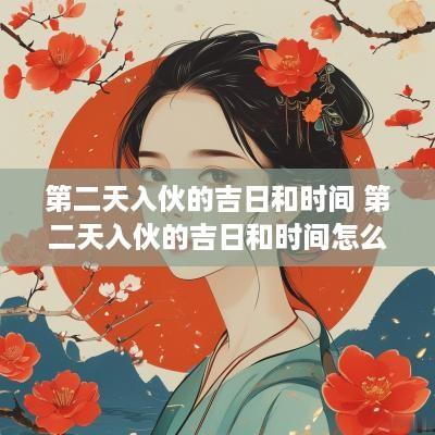 第二天入伙的吉日和时间 第二天入伙的吉日和时间怎么算