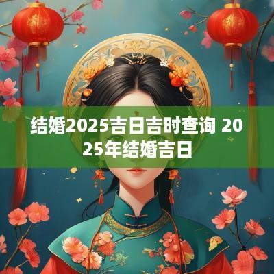 结婚2025吉日吉时查询 2025年结婚吉日