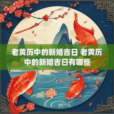 老黄历中的新婚吉日 老黄历中的新婚吉日有哪些