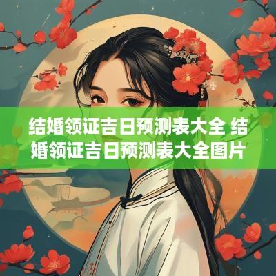 结婚领证吉日预测表大全 结婚领证吉日预测表大全图片
