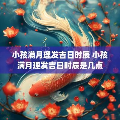 小孩满月理发吉日时辰 小孩满月理发吉日时辰是几点