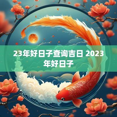 23年好日子查询吉日 2025年好日子
