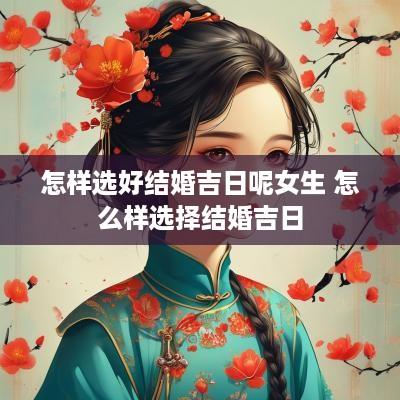 怎样选好结婚吉日呢女生 怎么样选择结婚吉日