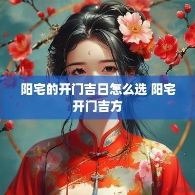 阳宅的开门吉日怎么选 阳宅开门吉方