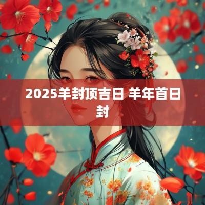2025羊封顶吉日 羊年首日封