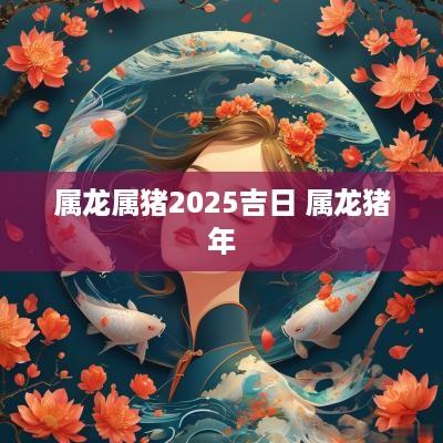 属龙属猪2025吉日 属龙猪年 属龙属猪2025吉日 属龙猪年