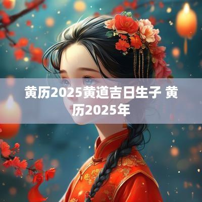 黄历2025黄道吉日生子 黄历2025年