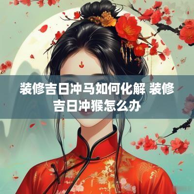 装修吉日冲马如何化解 装修吉日冲猴怎么办