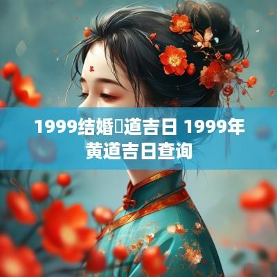 1999结婚黃道吉日 1999年黄道吉日查询
