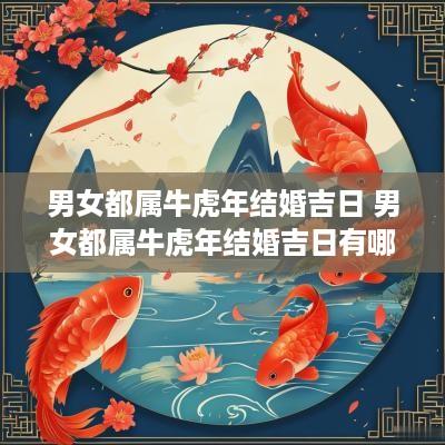 男女都属牛蛇年结婚吉日 男女都属牛蛇年结婚吉日有哪些