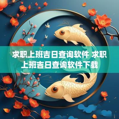 求职上班吉日查询软件 求职上班吉日查询软件下载