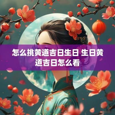 怎么挑黄道吉日生日 生日黄道吉日怎么看