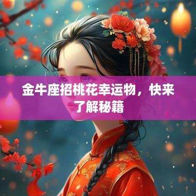 金牛座招桃花幸运物,快来了解秘籍 金牛座招桃花幸运物,快来了解秘籍