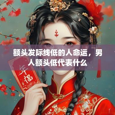 额头发际线低的人命运，男人额头低代表什么