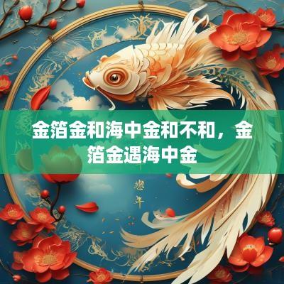 金箔金和海中金和不和，金箔金遇海中金