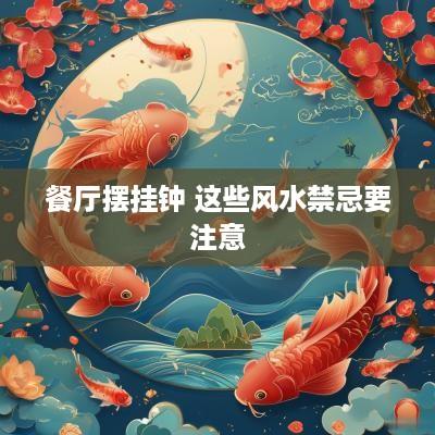 餐厅摆挂钟 这些风水禁忌要注意