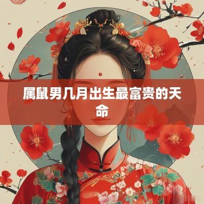 属鼠男几月出生最富贵的天命