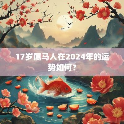 17岁属马人在2025年的运势如何？