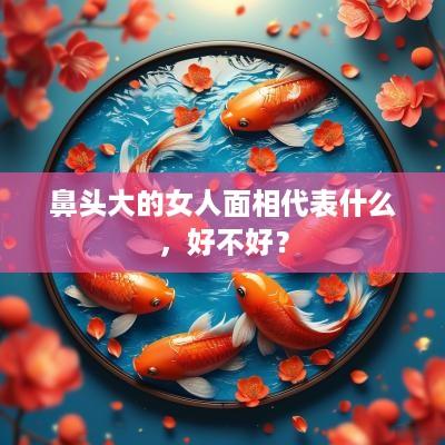 鼻头大的女人面相代表什么，好不好？