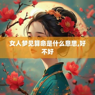 女人梦见算命是什么意思,好不好