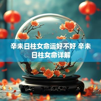 辛未日柱女命运好不好 辛未日柱女命详解