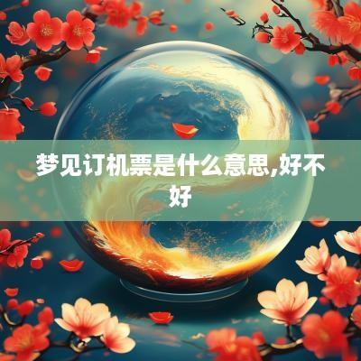 梦见订机票是什么意思,好不好