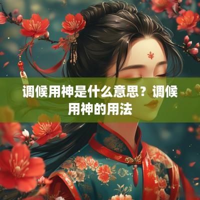 调候用神是什么意思？调候用神的用法