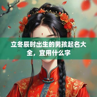 立冬辰时出生的男孩起名大全，宜用什么字