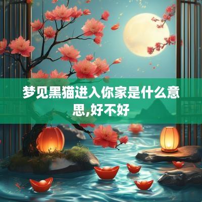 梦见黑猫进入你家是什么意思,好不好