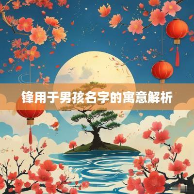 锋用于男孩名字的寓意解析
