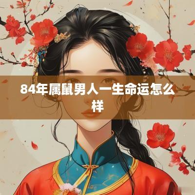 84年属鼠男人一生命运怎么样