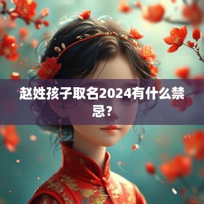 赵姓孩子取名2025有什么禁忌？