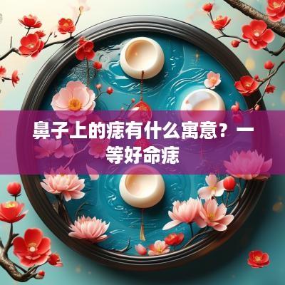 鼻子上的痣有什么寓意？一等好命痣