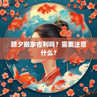 除夕搬家吉利吗？需要注意什么？