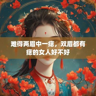难得两眉中一痣，双眉都有痣的女人好不好