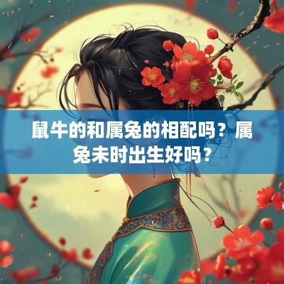 鼠牛的和属兔的相配吗？属兔未时出生好吗？
