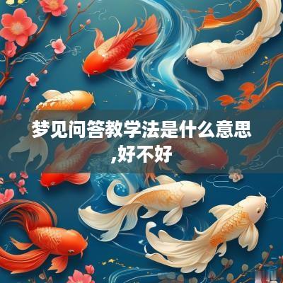 梦见问答教学法是什么意思,好不好