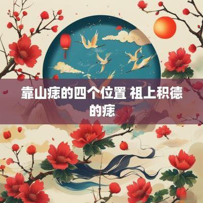 靠山痣的四个位置 祖上积德的痣
