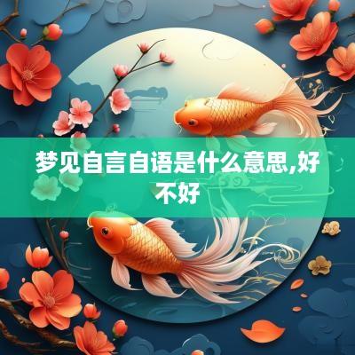 梦见自言自语是什么意思,好不好