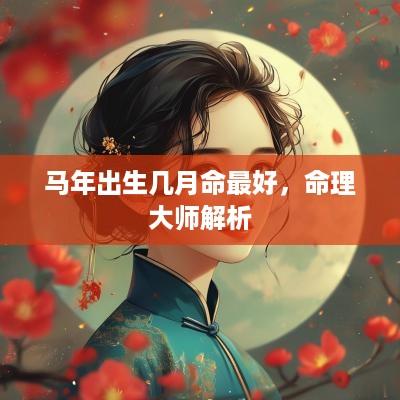 马年出生几月命最好，命理大师解析