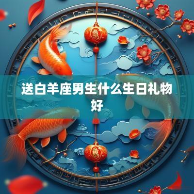 送白羊座男生什么生日礼物好