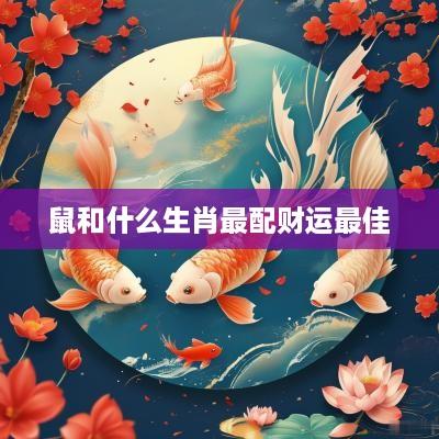 鼠和什么生肖最配财运最佳