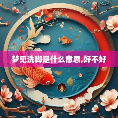 梦见洗脚是什么意思,好不好