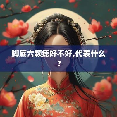脚底六颗痣好不好,代表什么？