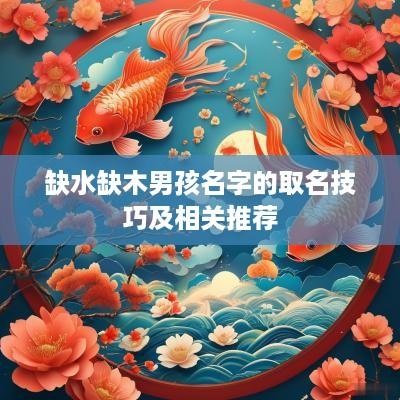 缺水缺木男孩名字的取名技巧及相关推荐